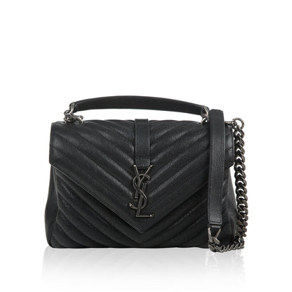 Saint Laurent College Black Shoulder Bag Style 3