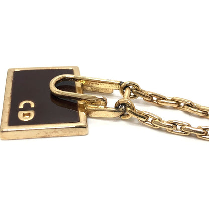 Dior Necklace Gold Plated gold Bag motif Women