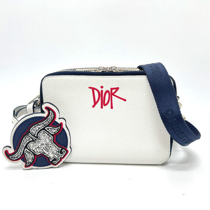 Dior Shoulder Bag leather white Dior x St 1?4ssy collaboration