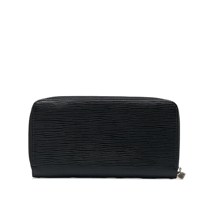 Black Louis Vuitton Epi Zippy Long Wallet