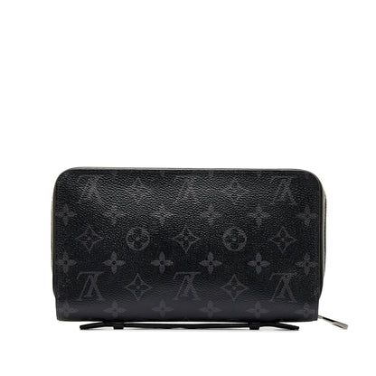 Black Louis Vuitton Monogram Eclipse Zippy XL Long Wallets