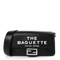Fendi FENDI X MARC JACOBS Nappa Logo Medium Baguette Black