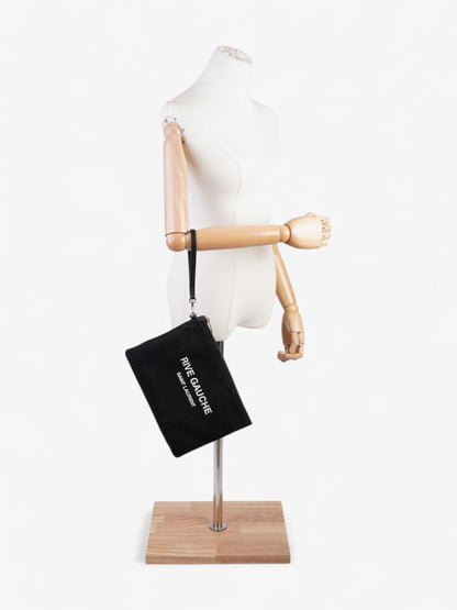Saint Laurent Canvas Black Clutch
