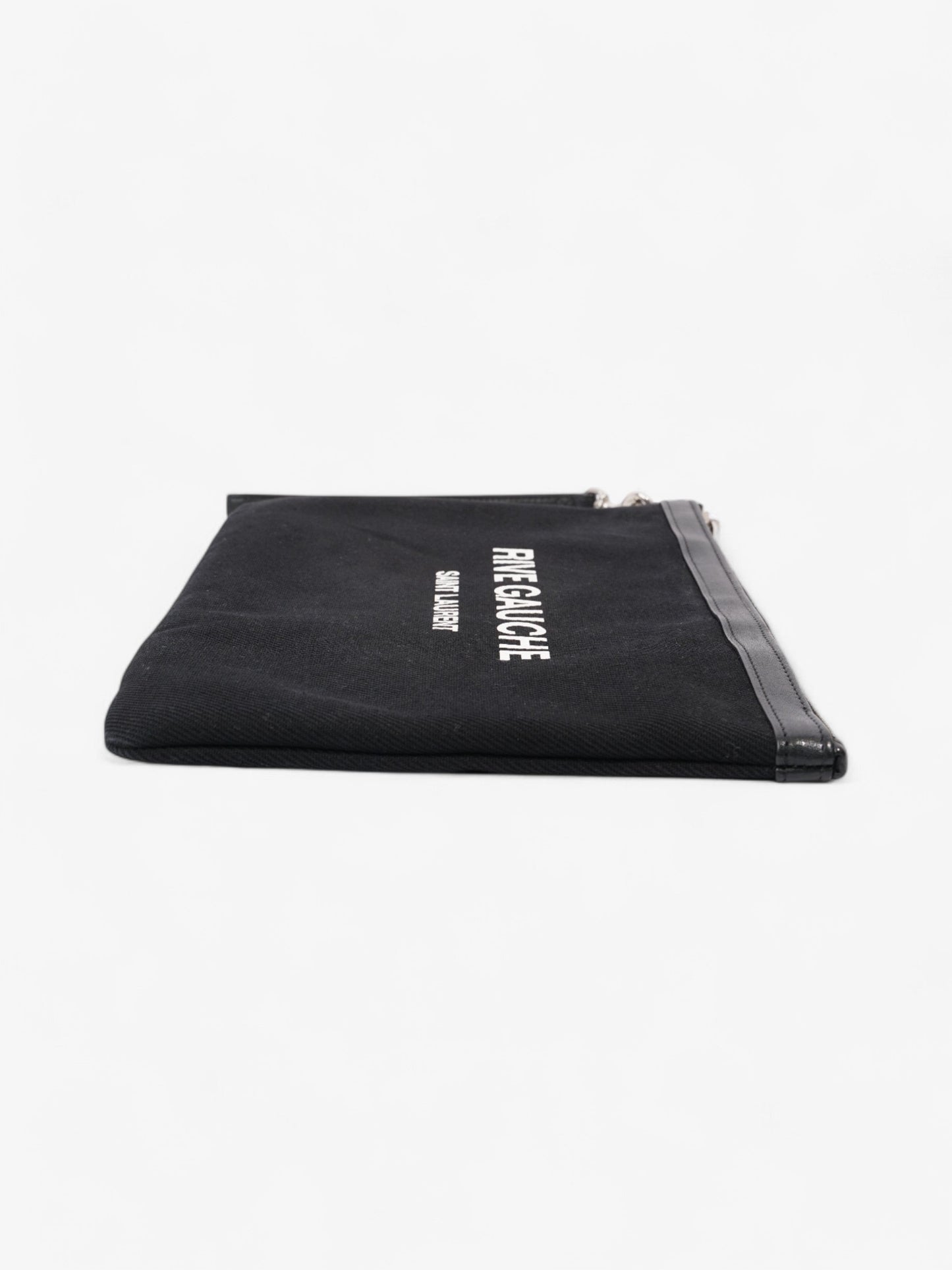 Saint Laurent Canvas Black Clutch