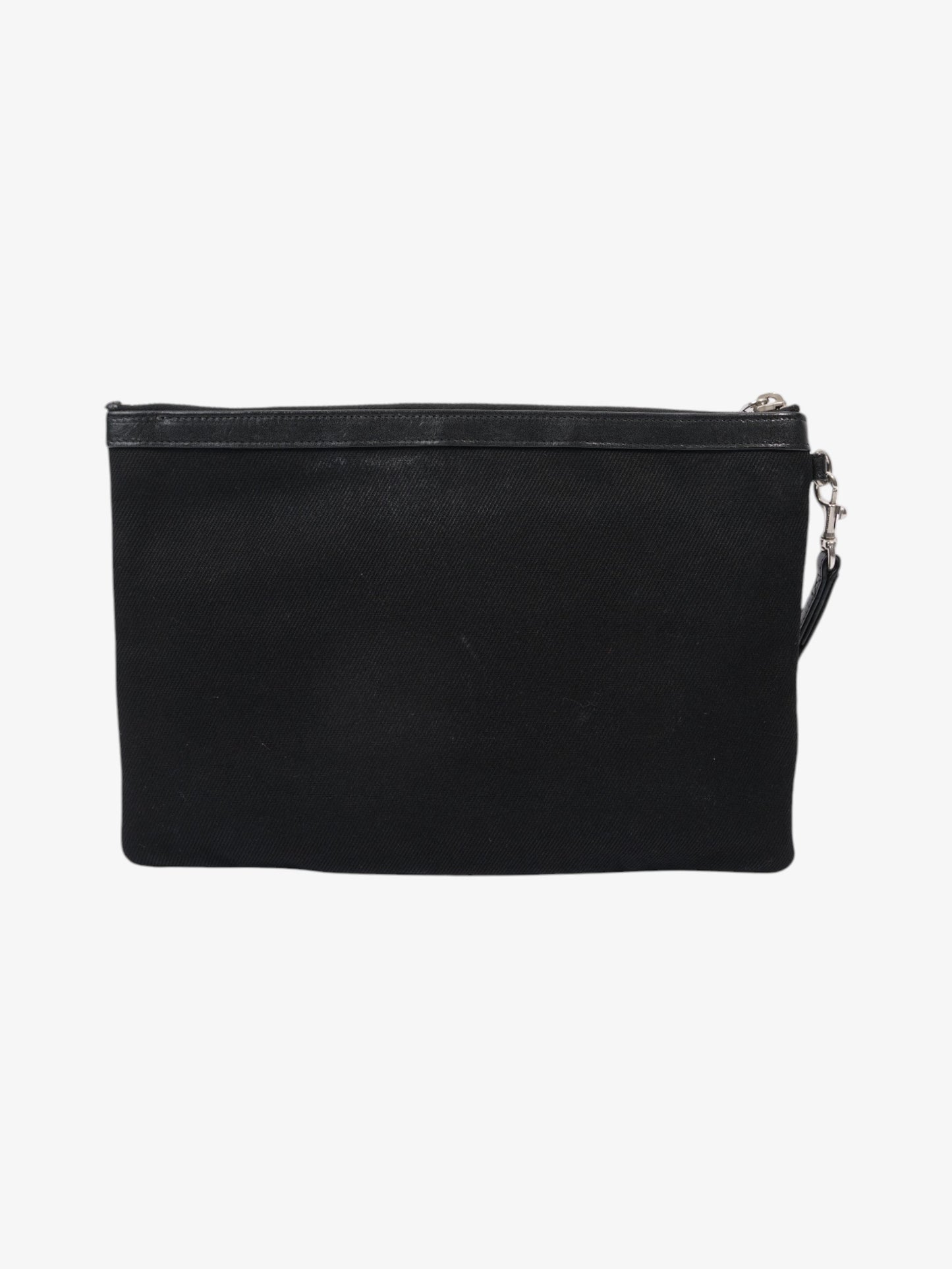Saint Laurent Canvas Black Clutch