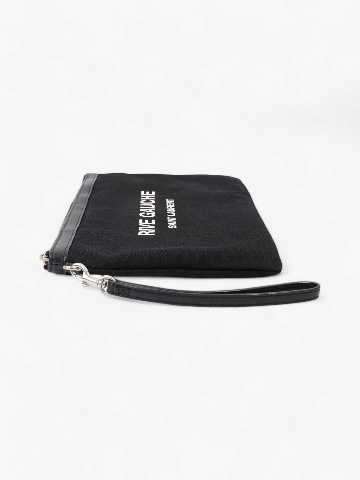 Saint Laurent Canvas Black Clutch