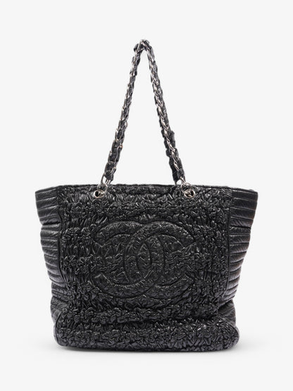 Chanel Astrakhan Shopping Bag Black Lambskin Leather