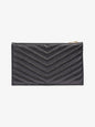 Saint Laurent Cassandre Leather Black Shoulder Bag Style 3