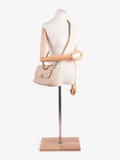 Chanel Chanel 19 Lambskin Beige Shoulder Bag