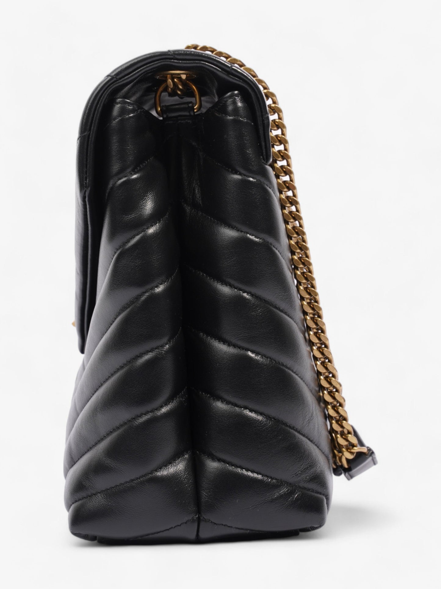 Saint Laurent Lou Leather Black Handbag Leather