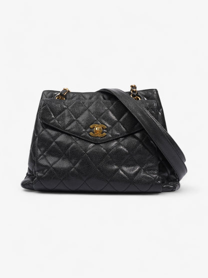 Chanel Cocomark Shoulder Bag Black Caviar Leather