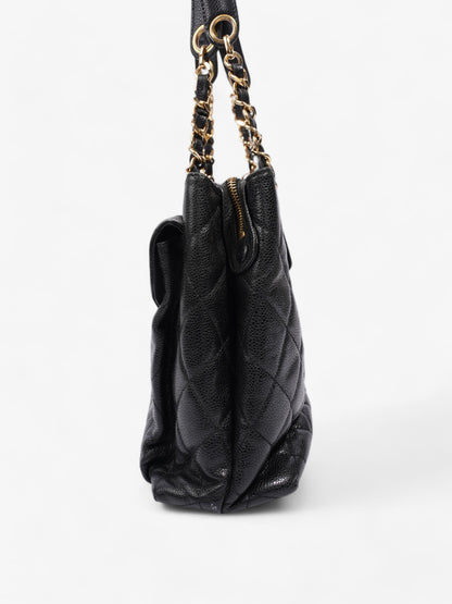 Chanel Cocomark Shoulder Bag Black Caviar Leather