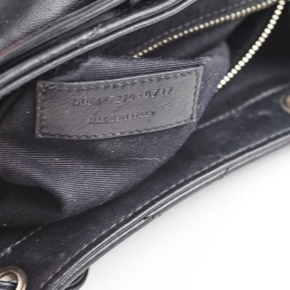 Saint Laurent Lou Small Black Backpack