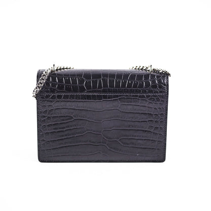 Saint Laurent Sunset Mini Corc Embossed Black