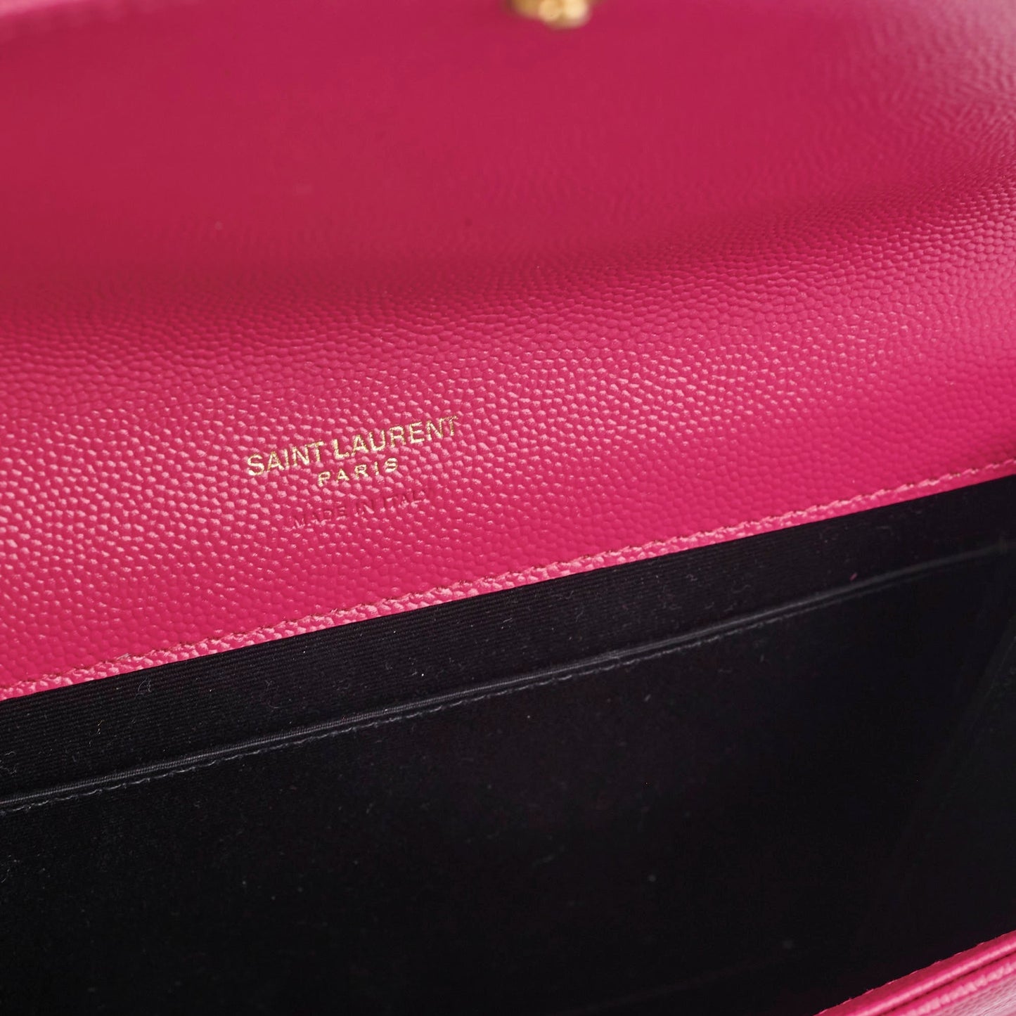Saint Laurent Luxury Leather Red Clutch Style 2