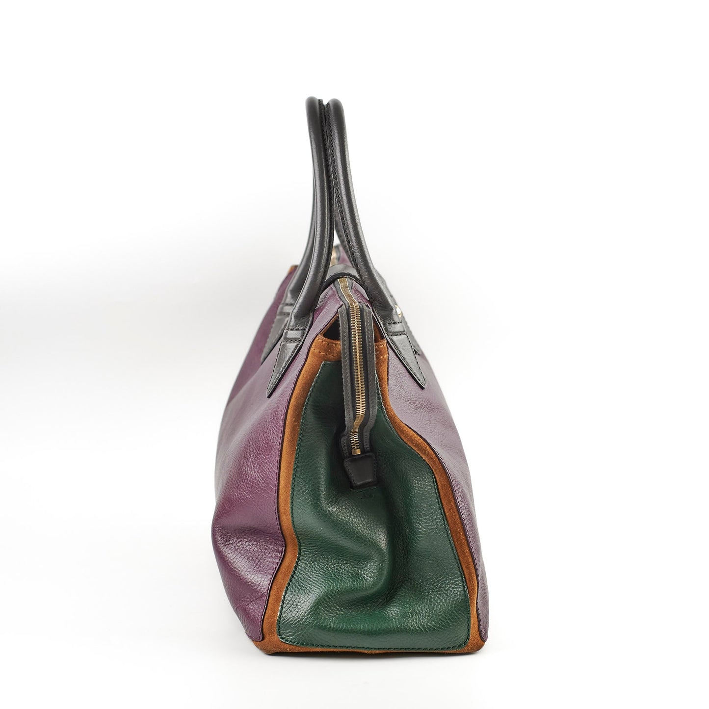 Saint Laurent M Two Cabas Color Leather Tote Bag