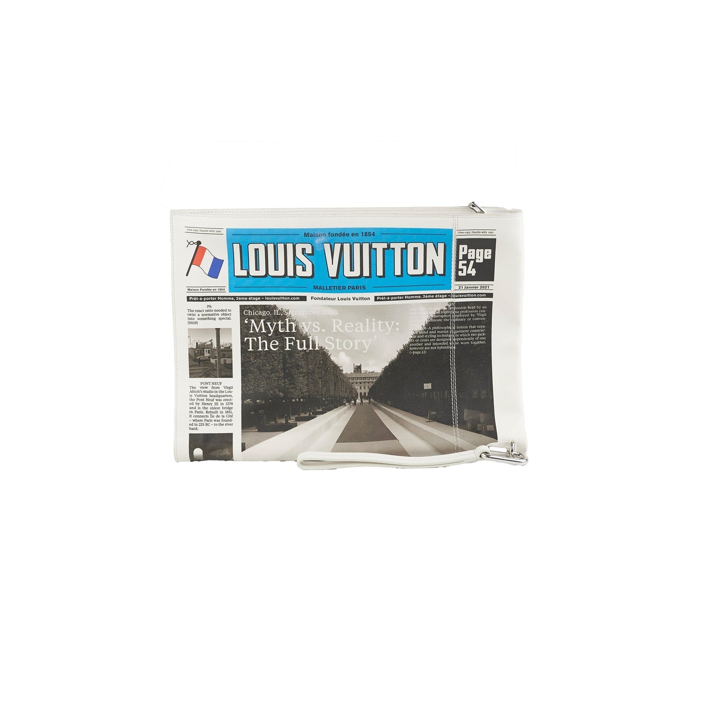Louis Vuitton X Virgil Abloh AW21 Newspaper Clutch