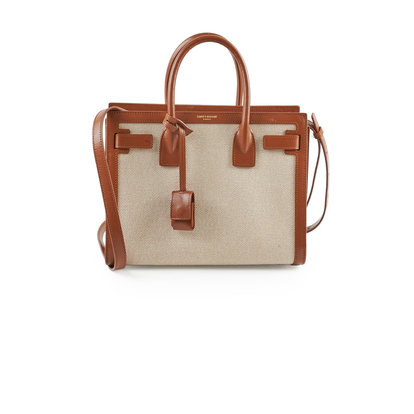 Saint Laurent Sac De Jour Beige Handbag