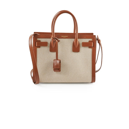 Saint Laurent Sac De Jour Beige Handbag