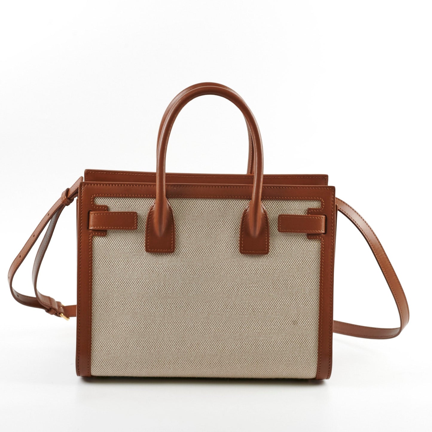 Saint Laurent Sac De Jour Beige Handbag
