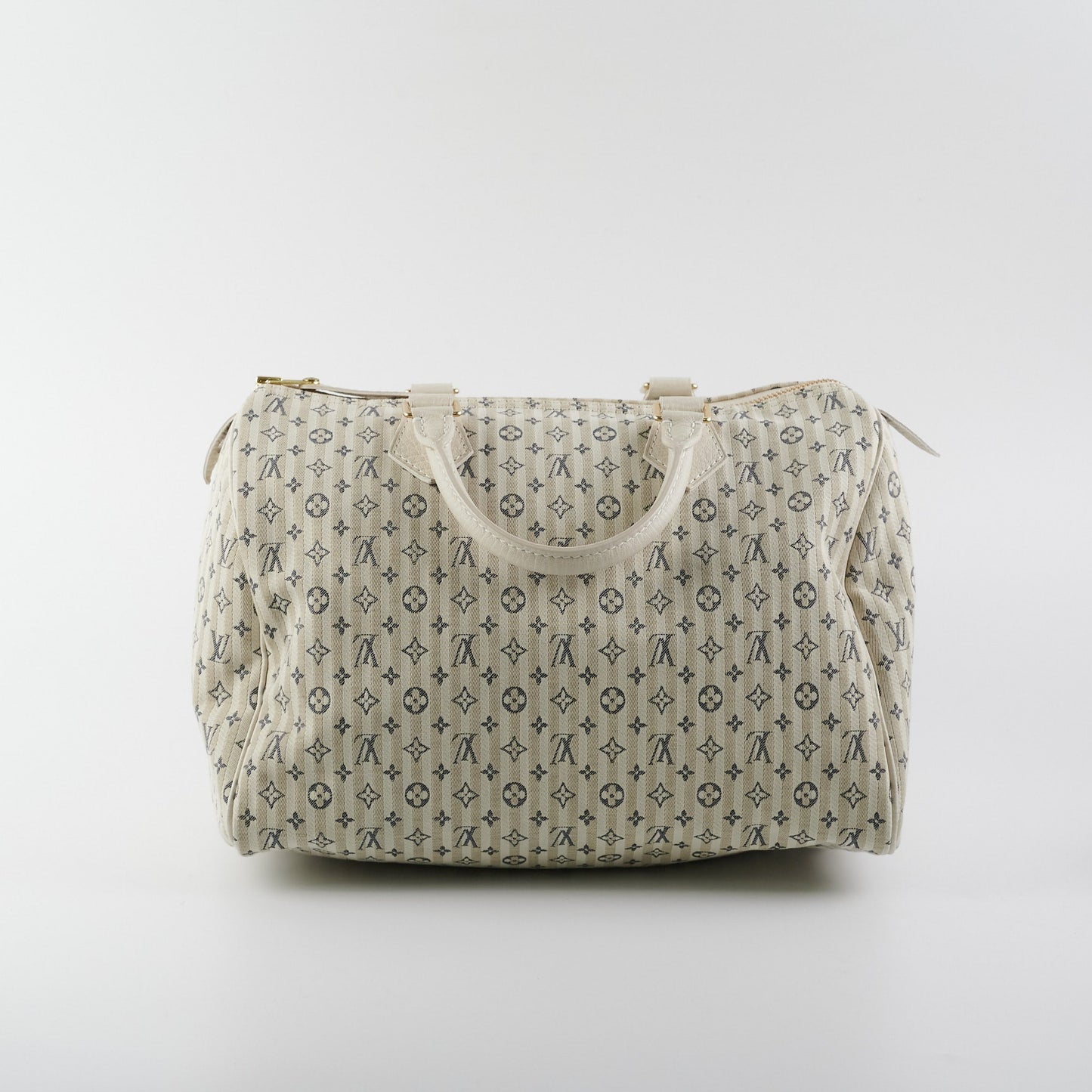Louis Vuitton 30 White Denim Monogram Bag