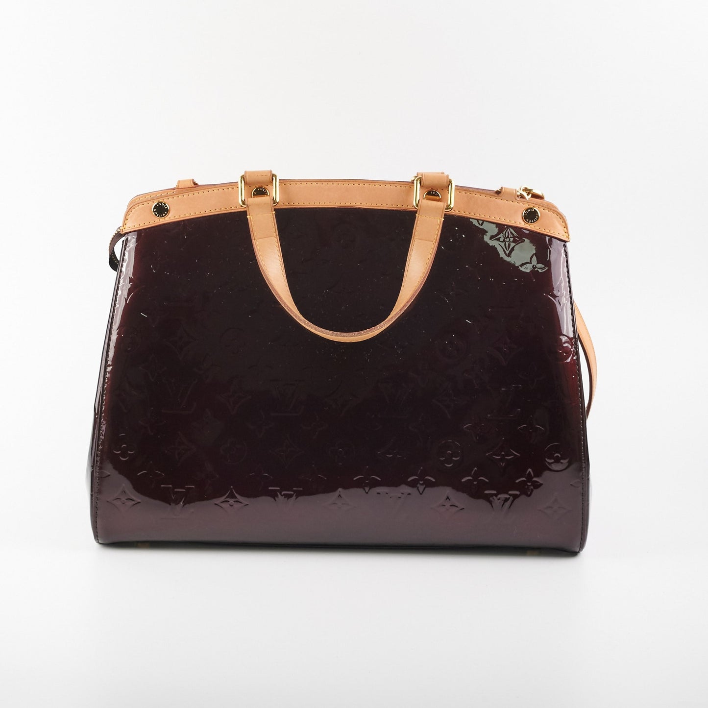 Louis Vuitton Brea MM Amarante Monogram Vernis Bag
