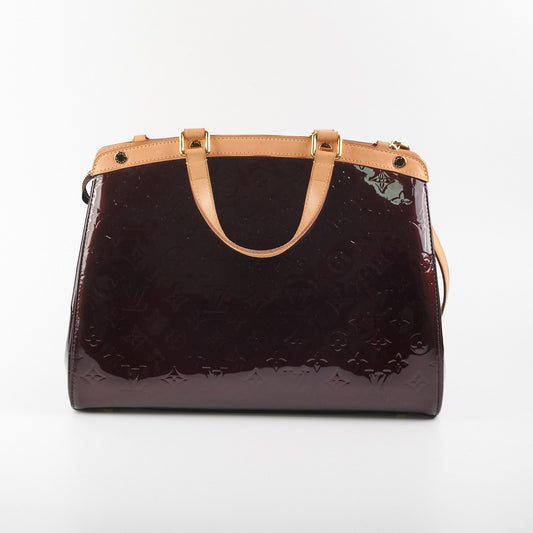 Louis Vuitton Brea MM Amarante Monogram Vernis Bag