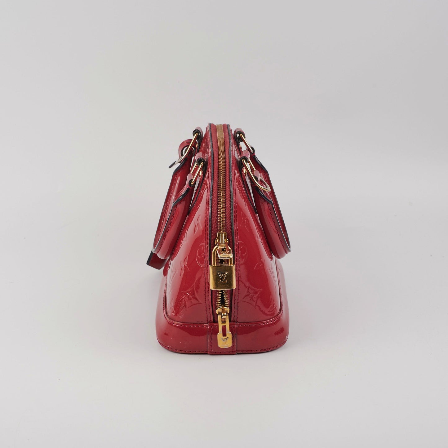 Louis Vuitton Alma BB Monogram Vernis Shoulder Handbag