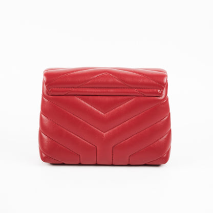 Saint Laurent Toy Leather Red Handbag Red