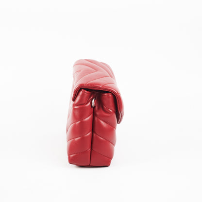 Saint Laurent Toy Leather Red Handbag Red