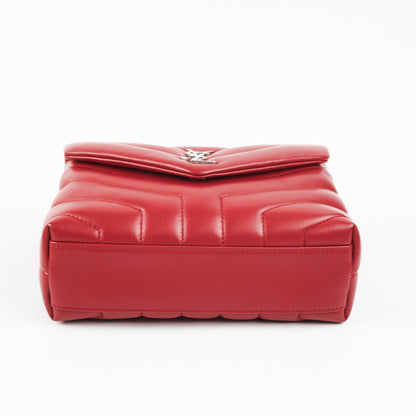 Saint Laurent Toy Leather Red Handbag Red