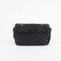 Saint Laurent Baby Chain Chevron Black Crossbody Bag