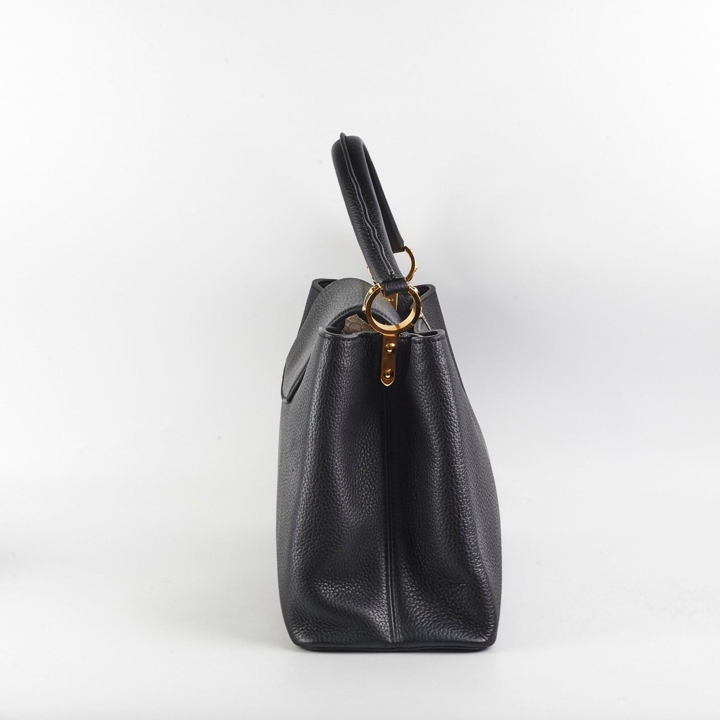 Louis Vuitton Capucines MM Black Bag