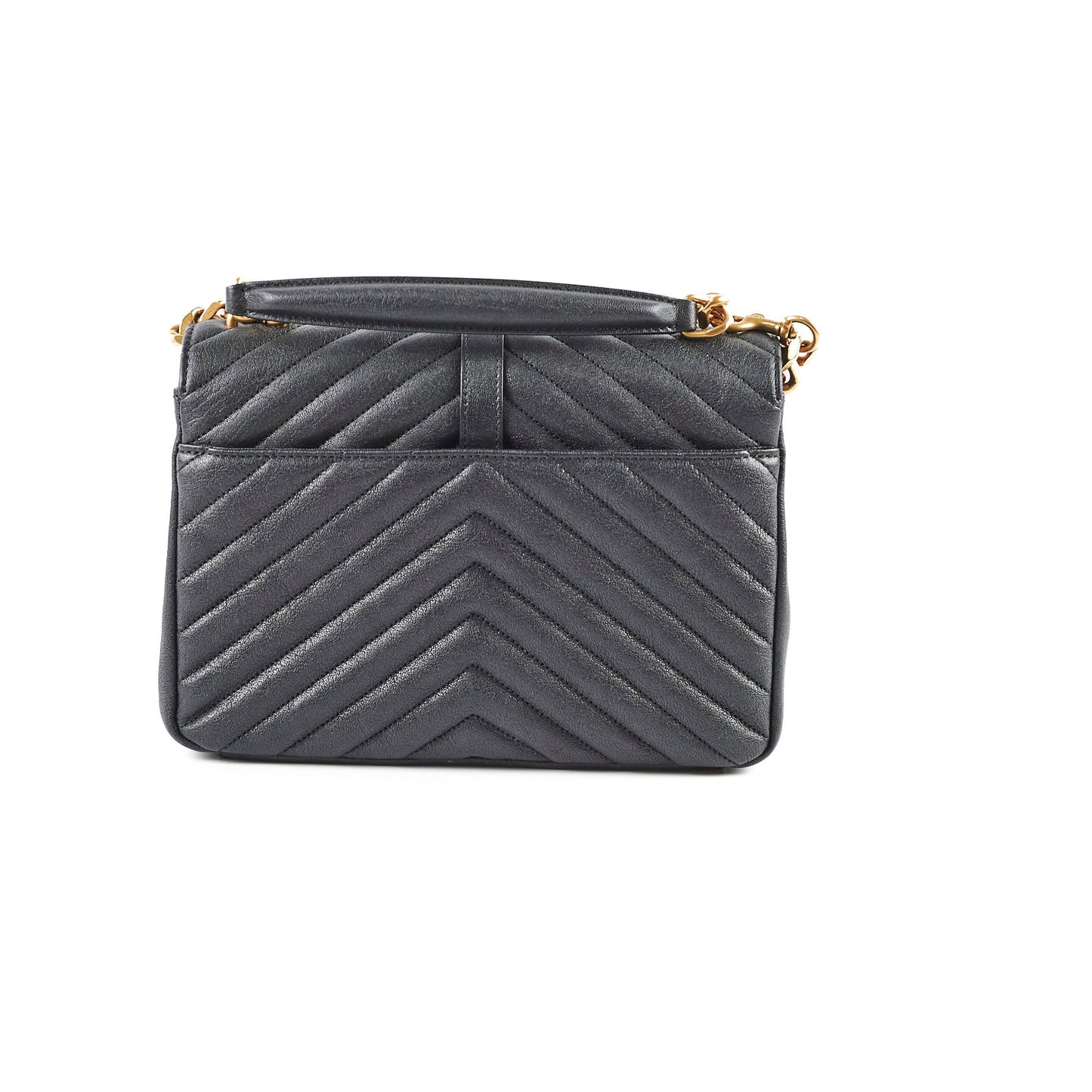 Saint Laurent College Black Shoulder Bag Black
