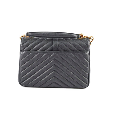 Saint Laurent College Black Shoulder Bag Black