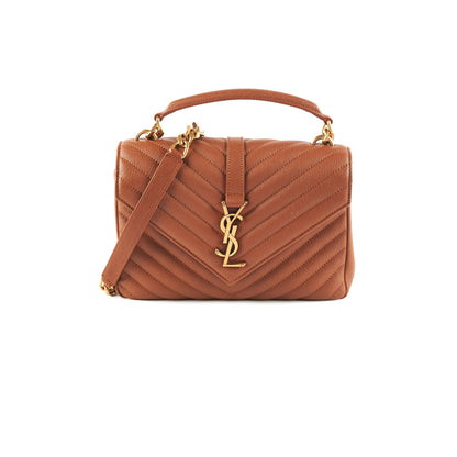 Item 23 - Saint Laurent Medium Tan College