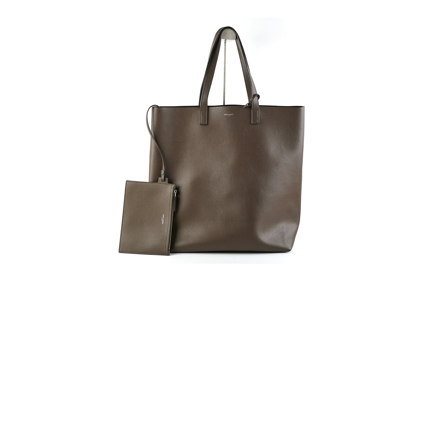 Saint Laurent Luxury Leather Red Tote Bag