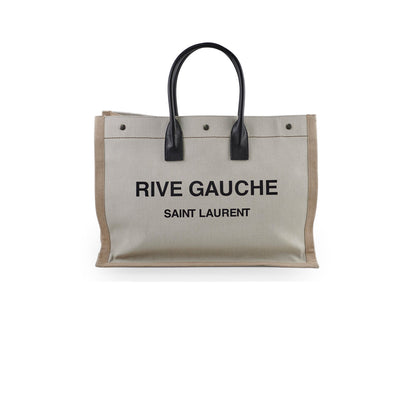 Saint Laurent Rive Gauche Tote Cream