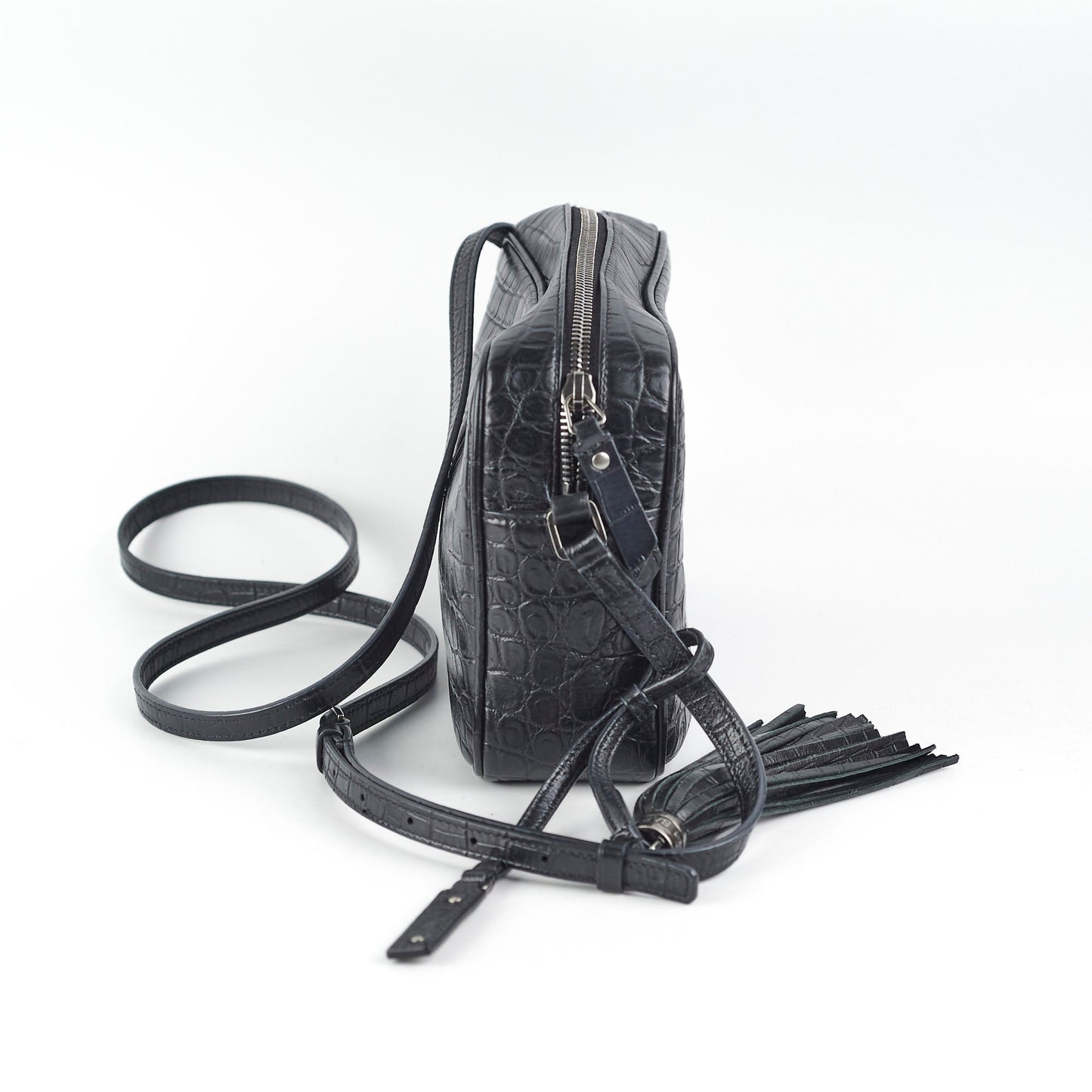 Saint Laurent Lou Black Crossbody Style 2