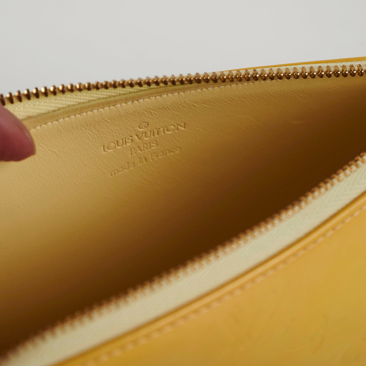 Louis Vuitton Yellow Vernis Pochette