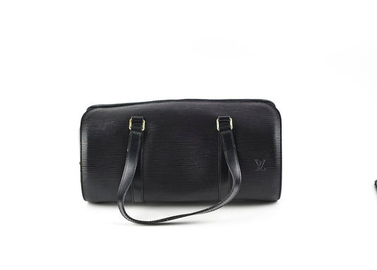Louis Vuitton Epi Soufflot 30 Black Shoulder Bag