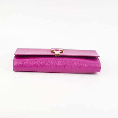 Item 30 - Saint Laurent Y Clutch Fuchsia