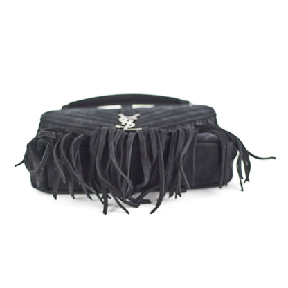 Saint Laurent Suede Black Tassel