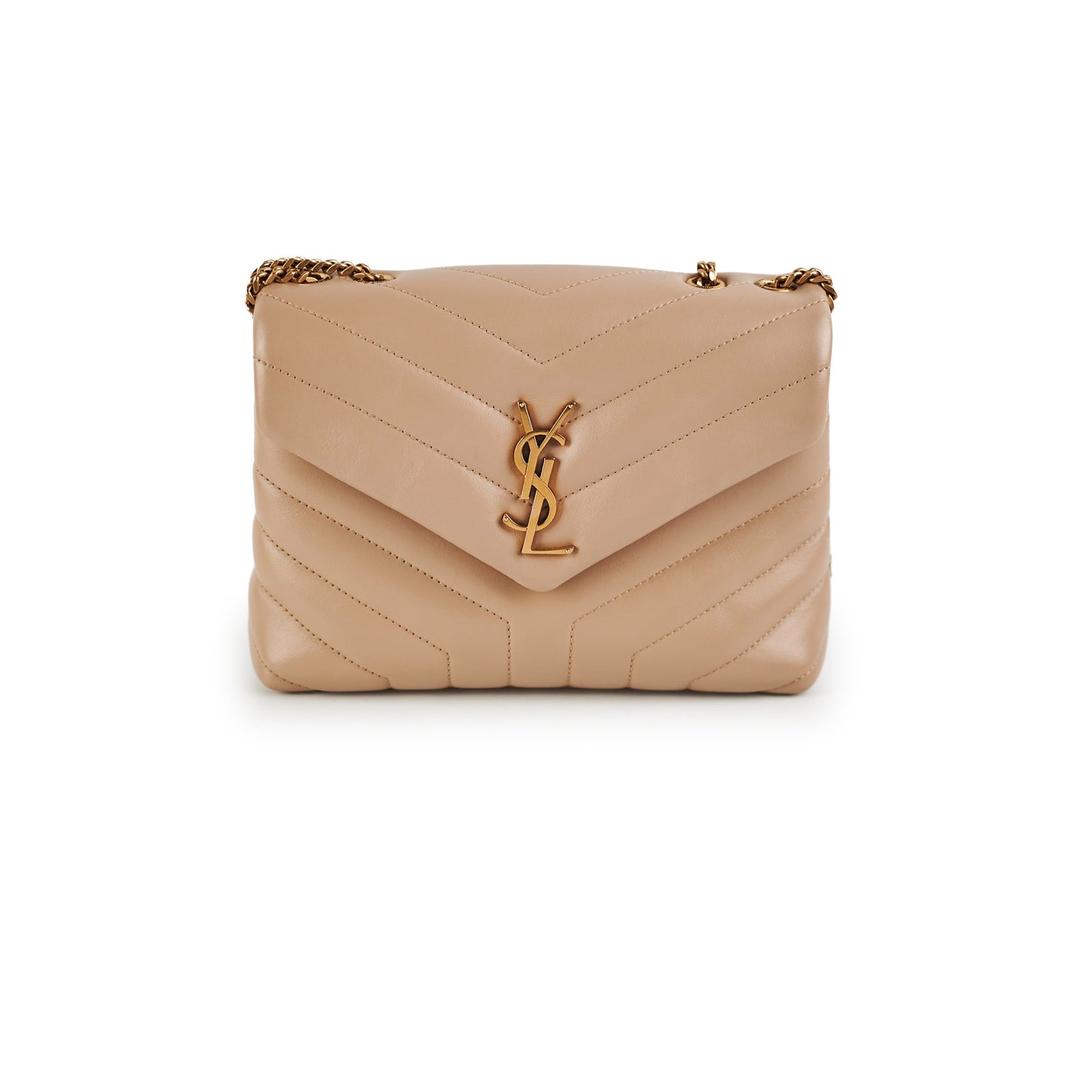 Saint Laurent Lou Beige Handbag Beige