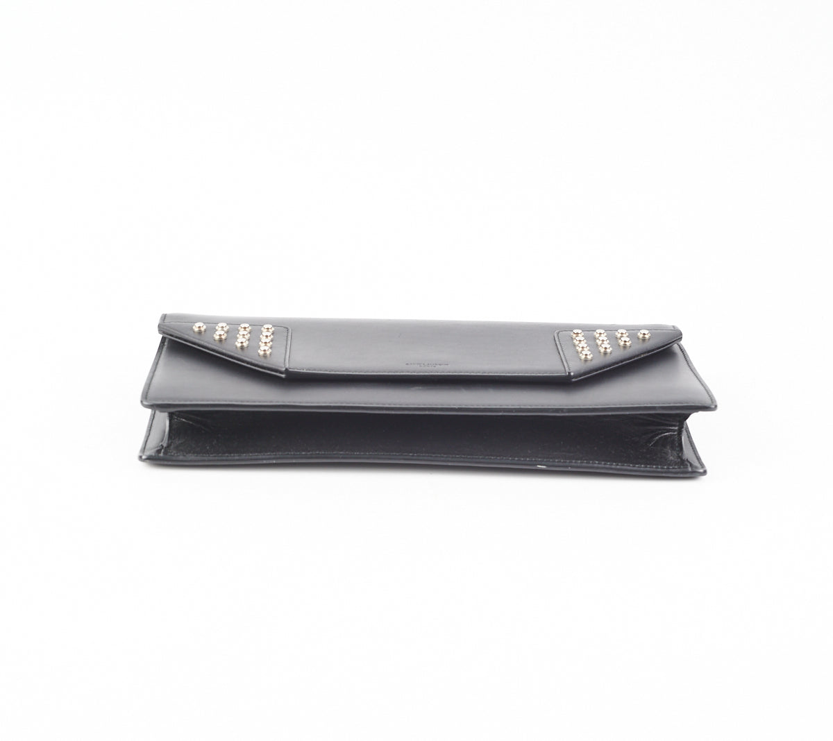 Saint Laurent Luxury Leather Black Clutch