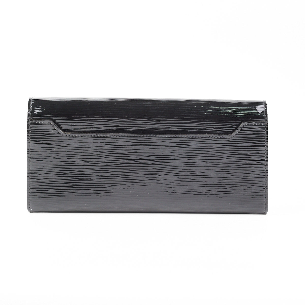 Louis Vuitton Patent Epi Clutch with Strap Black