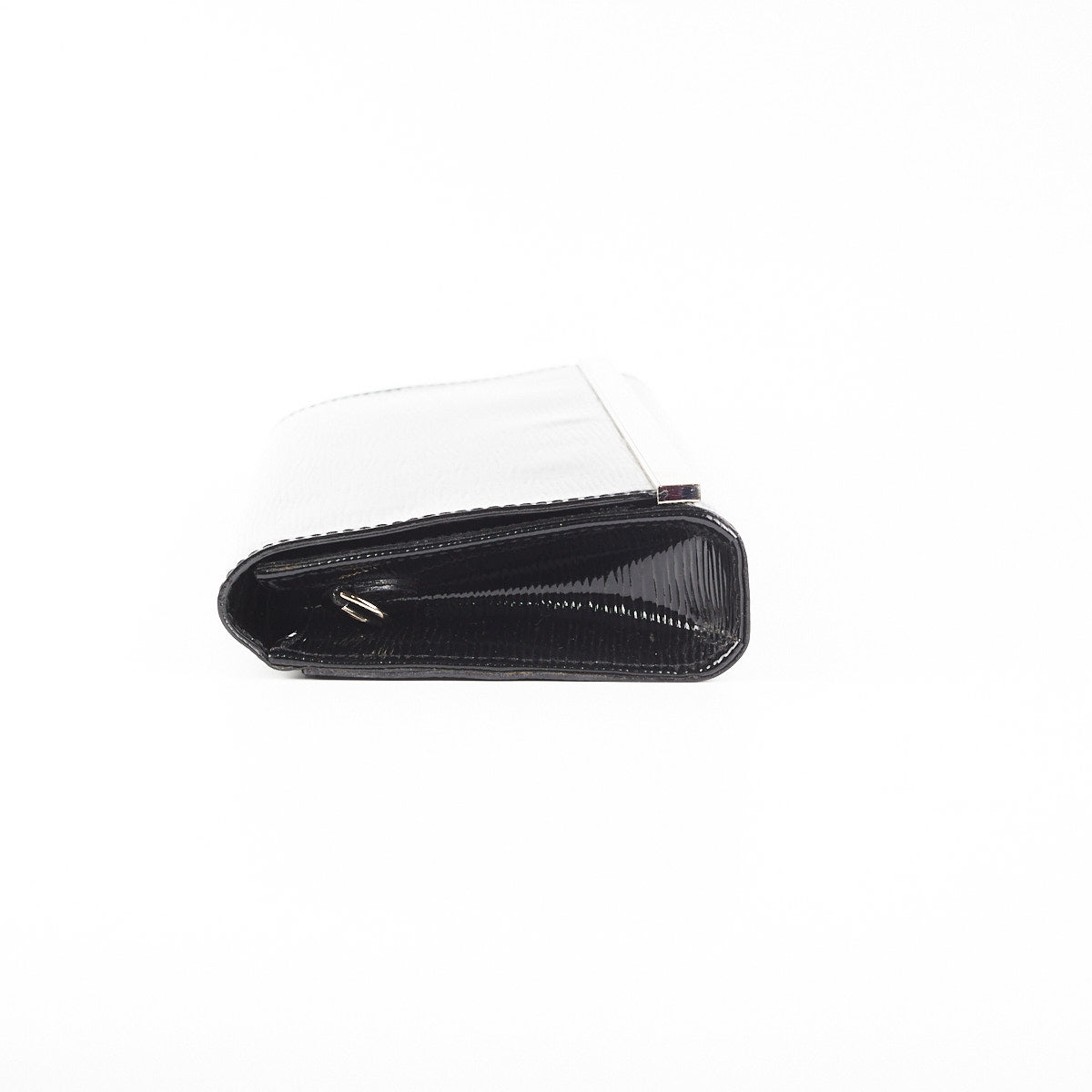 Louis Vuitton Patent Epi Clutch with Strap Black