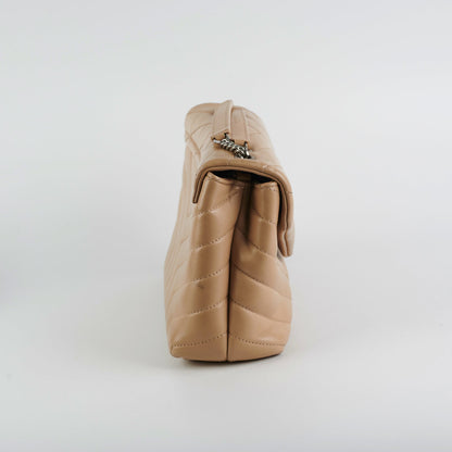 Saint Laurent Small Loulou Beige