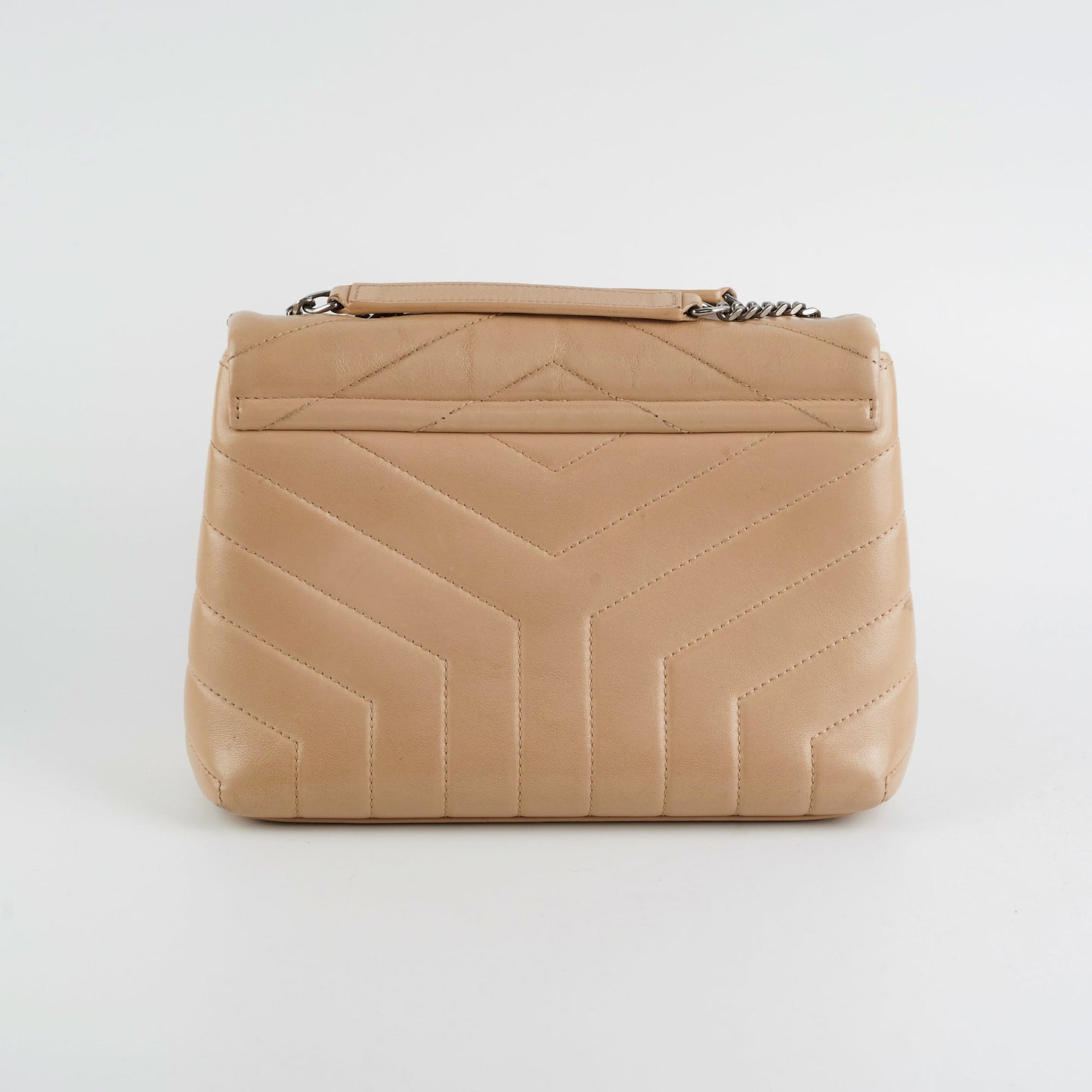 Saint Laurent Small Loulou Beige