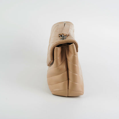 Saint Laurent Small Loulou Beige